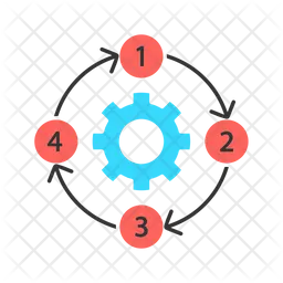 Process diagram Icon - Download in Flat Style