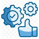 Presentation Machine Continuous Improvement Icon