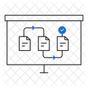 Process Flow Task Management Project Presentation Icon