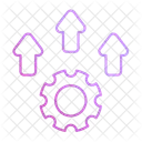 Process Improvement Gear Management Icon