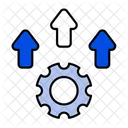 Process Improvement Gear Management Icon