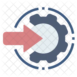 Process Input Icon - Download in Flat Style