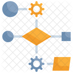 Process Workflow Icon - Download in Flat Style