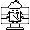 Processador Computacao Em Nuvem Processador Icon