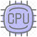 Cpu Processador Computador Hardware Componente Computador Incrivel Icone De Cor Linear Ícone