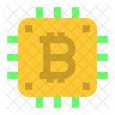 Processador Bitcoin Bitcoin Processador Ícone