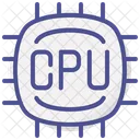 Cpu Processador Computador Hardware Componente Do Componente Contorno Preenchido Icone Cor Ícone