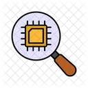 Processador De Pesquisa Processador De Localizacao Microprocessador Icon