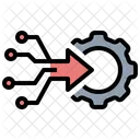 Processamento Entrada Big Data Ícone