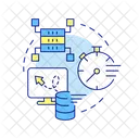 Processamento de dados quase instantâneo  Ícone