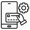 Processamento de pagamento virtual  Ícone