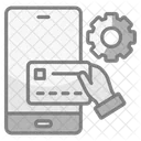Pagamento Pagamento De Varejo Virtual Dinheiro Ícone