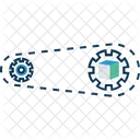 Processamento de roda dentada  Ícone