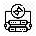 Processamento Ampulheta Armazenamento De Dados Icon