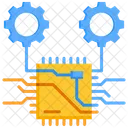 Processeur Traitement Synchronisation Icône