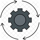 Processing Data Manipulation Real Time Analytics Icon