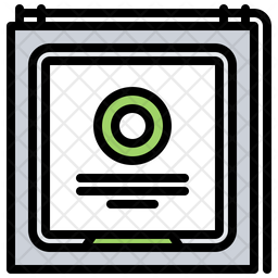 Processing Unit Icon - Download in Colored Outline Style