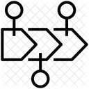 Fluxo De Trabalho Estrutura Esquema Ícone