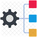 Fluxo De Trabalho Estrutura Esquema Ícone