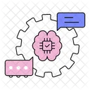 Automacao De Processos Fluxo De Trabalho De IA Fluxo De Trabalho De Aprendizado De Maquina Ícone