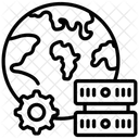 Processo de dados mundiais  Ícone