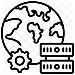Processo de dados mundiais  Ícone