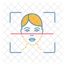 Processo de digitalização facial  Ícone