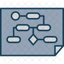 Processo De Fluxo De Trabalho Graficos Decisao Ícone