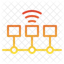 Linha Do Tempo Processo De Negocios Iot Internet Things Chart Time Graph Icon