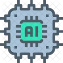 Artificial Intelligence Circuit Icon