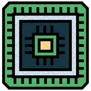 Processor Digital Microchip Icône