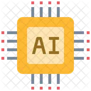 Processor Ai Chip Cpu Computer Brain Icon