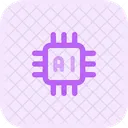 Processor Artificial Intelligence  Icon