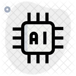 Processor Artificial Intelligence  Icon