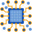 Processor Chip Microscheme Circuit Icon