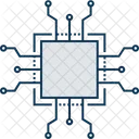 Processor Chip Integrated Circuit Computer Chip Icon
