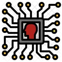 Computer Chip Technology Icon
