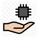 Processor Chip Computer Chip Microprocessor Icon