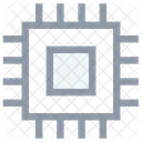 Processor Chip Integrated Icon