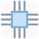 Processor Chip Integrated Icon