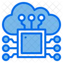 Processor Cloud Chip Icon