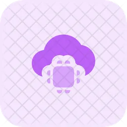 Processor Cloud  Icon