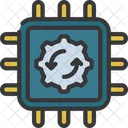 Processor Chip Automation Icon