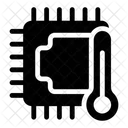 Cpu Temperature Microchip Temperature Processor Temperature Icon