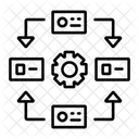 Cartographie Des Processus Flux De Travail Plan Directeur Icône
