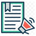 Processus De Referencement Document Marketing Icône