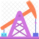 Bomba De Oleo Industria Petrolifera Refinaria Ícone