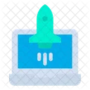 Product Launch Rocket Icon