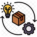 Product Development Light Bulb Package Icon
