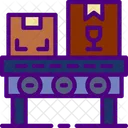 Conveyor Belt Delivery Package Icon
